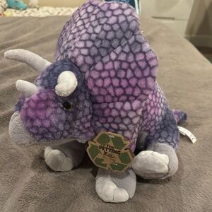The Petting zoo Plush Purple Triceratops